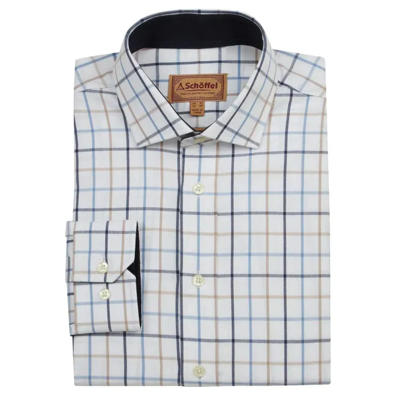 Schoffel Baconsthorpe Tailored Shirt Navy Check
